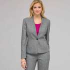 One Button Flat Front Jacket, , small