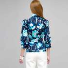 3/4 Button Down Top with Tie Front, , small