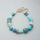 Turquoise and Gold Necklace, , small
