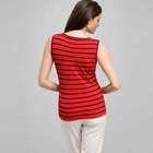 Stripe Shell, Cardinal Red & Black, small