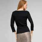 Belted Ribbed Boat Neck Sweater, , small