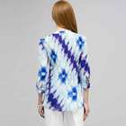 3/4 Sleeve Pleated Tunic, , small